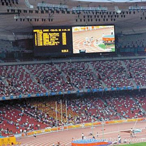 Stadium LED display, uses rubber mask, angle adjustable, rubber cover for protection